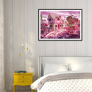 Painting By Numbers Kit DIY Candy House Hand Painted Canvas Oil Art Picture A