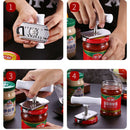 Manual Stainless Steel Easy Can Jar Opener Adjustable 1-4 Inches Cap Lid Ope Hn