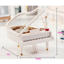 Clockwork Type Rotary Classical Ballerina Girl On The Piano Music Box