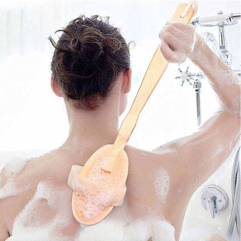 Dry Brush Skin Body Exfoliating Massager Bath Shower Scrubber Loofah Sponge Set