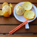 6PCS Easy Orange Citrus Peeler in Bright Orange Color Kitchen Tool H9Z3