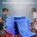 Large Microfibre Cleaning Auto Car Detailing Soft Cloths Wash Towel Duster Blue