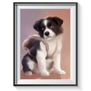 5D DIY Full Drill Diamond Painting Dog Cross Stitch Mosaic Kit Home Decor