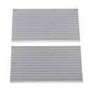 2 Pack 100*55*6mm Cooling Fin, Aluminum Heat Sink Radiator for CPU RAM IC LED