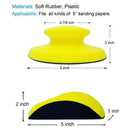 2 Pack 5 Inch Hand Sanding Blocks Round and Mouse-Shaped for 5 Inch Hook an