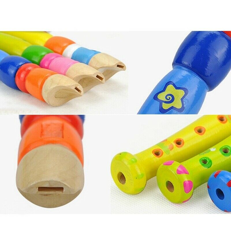 2 Pieces Suitable For Children'S Color Piccolo Flute,Learning Rhythm Instru E9D5