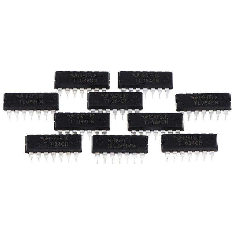 10 PCS TL084CN Inline DIP-14 Quad Operational Amplifier JFET Linear Buffer U Ew