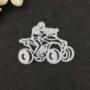 Xmas Cutting Dies Stencil Scrapbooking Paper Card Embossing Motorbike Craft