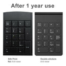Wireless 2.4GHz 18 Keys Number Pad Numeric Keypad Keyboard for Laptop PC &  Q5W7