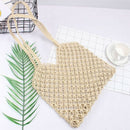 New Hand-Woven Hollowwork Straw Bag Paper Rope Grid Without Lining Woven Be