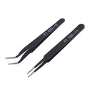 6Pcs Anti-static ESD Tweezers Repair Tool Precision Curved Straight TweezersME