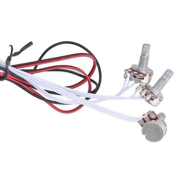 Preamp 3 Band Equalizer EQ Harness Guitar Bass Tone Control System for Acti