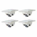 4pcs Wheels Storage Box Pulley ABS Bottom Furniture Caster One-way Self