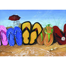 5D DIY Diamond Painting Kits Beach Slippers Full Round Drill Mosaic Crafts