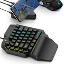 USB Wired One-Handed Gaming Keyboard Gorgeous Backlight 39 Keys Mini Keypad