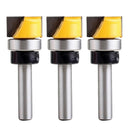 3Pcs Hinge Mortising Bit, 8mm Shank, 3/4inch Cutting Diameter, 7/16inch Cutting