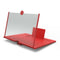 10 inch Smart Phone Magnifier Holder Video Amplifier Enlarger Stand (Red) A