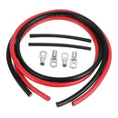 Battery Inverter Cable Set, Positive and Negative PVC Insulated Jacket