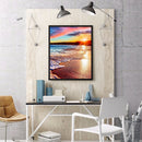 Full Square Drill Art Picture DIY Beach Sunset Rhinestone Diamond Painting