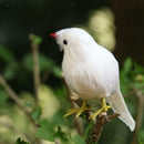Small Artificial Bird Feather Realistic Sparrow Garden Tree Ornament 15cm