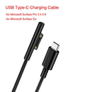 Replacement Charging Cable Charger Cord for Microsoft Surface Pro 3 4 5 6 USB In