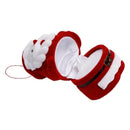 Christmas Santa Claus Flannel Jewelry Ring Box Creative Gift Ring Box Jewel