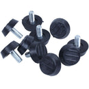 Furniture non-slip adjustable screw on leveling foot M6 thread 10 J8O9