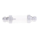2 Pcs Aluminium Aquarium Check Valve Sliver Dural Head CO2 Bubble Counter