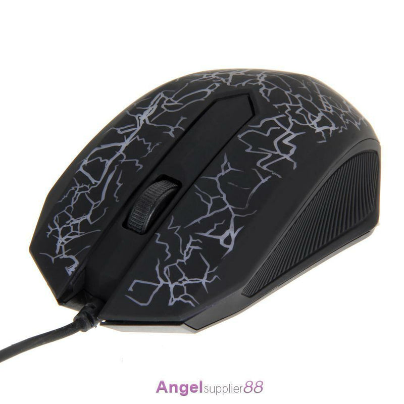 USB Mouse 3 Buttons Optical Gaming Game Mouse 7 Colors LED for PC Laptop