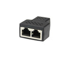 RJ45 CAT5 6 Ethernet cable SPN Port 1 to 2 Socket Splitter Connector-Adapter PC^