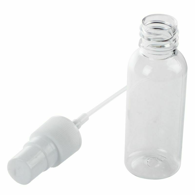 2 Pcs Blue Purple Clear Plastic Make Up Empty Spray Bottle Container C2M2