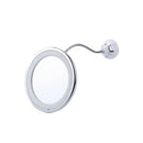 360 Rotation Mirror LED Suction Cup Shower Shave Make Up Fog Free Mirror
