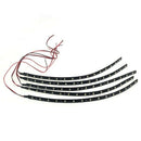 5 x 30 CM Waterproof Strip Band 15 LED 3528 SMD Cold White DC12V Auto