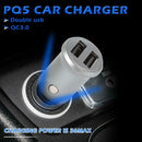 PQ3A 36W Quick Charge Car Charger QC 3.0 Dual USB Fast Phone Charger Adapter