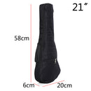 21 inch Ukulele Waterproof Guitar Cover Gig Bag Soft Case Light Gear -Black Gw