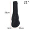 21 inch Ukulele Waterproof Guitar Cover Gig Bag Soft Case Light Gear -Black Gw