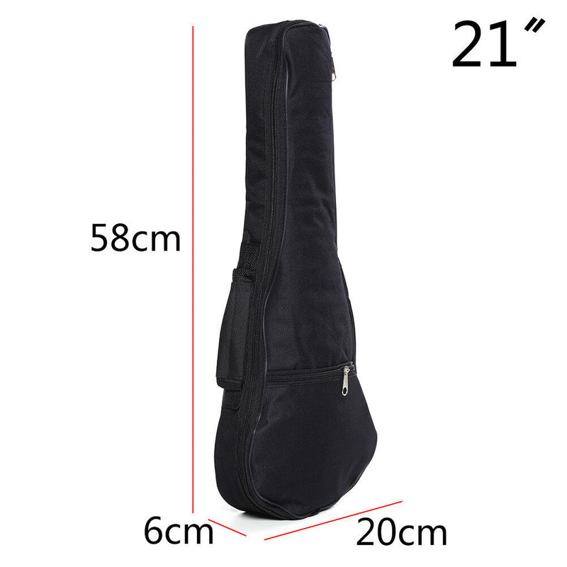 21 inch Ukulele Waterproof Guitar Cover Gig Bag Soft Case Light Gear -Black Gw