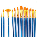 12pcs/Set Watercolor Paint Brushes Nylon Hair Oil Painting Pen DIY Art Tool A