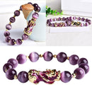 2x Feng Shui Obsidian Beads Bracelets Wealth Pixiu Bracelet Lucky Men Women