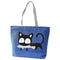Girl cat eat fish shopping bag Shoulder Women Handbags beach tote bags hand Y5P9