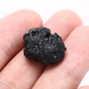 1X Tektite Meteorite Raw Specimen Mineral Rock Iron Stone Rough Black SpacimenTO