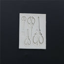 Scissors Silicone Fondant Mold Cake Decorating Tools Chocolate Gumpaste Mould %x