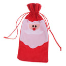 Red Wine Bottle Cover Bags Snowman Santa Claus Christmas Decoration Xmas Sequ JR