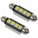 2x Festoon CANBUS 41mm C5W SV8 5050 Light Bulb Interior Number Plate White