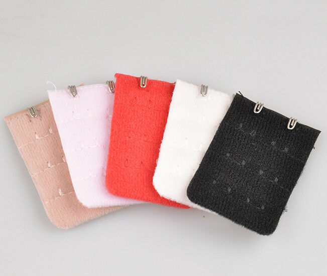 5 Bra Extenders Strap Extension Lengthened adjustable Replacement Buckle 2 Hooks