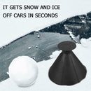 Cone Shaped Scrape Windshield Ice Scraper Funnel Remover (Black 14.5cm)