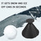 Cone Shaped Scrape Windshield Ice Scraper Funnel Remover (Black 14.5cm)