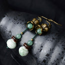 Ethnic Style Literary Fresh Handicraft Earrings Flower Earrings