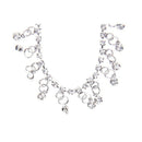 Metal Rhinestone Crystal Tassel Anklet Ankle Bracelet Link Chain Fashion A8T7