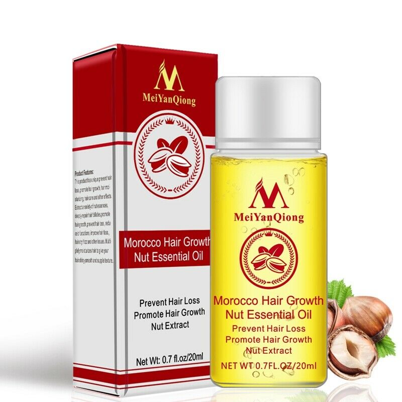 MeiYanQiong Morocco Nuts Hair Fast Powerful Growth Essence 3PCS Preventing  Q2Z9